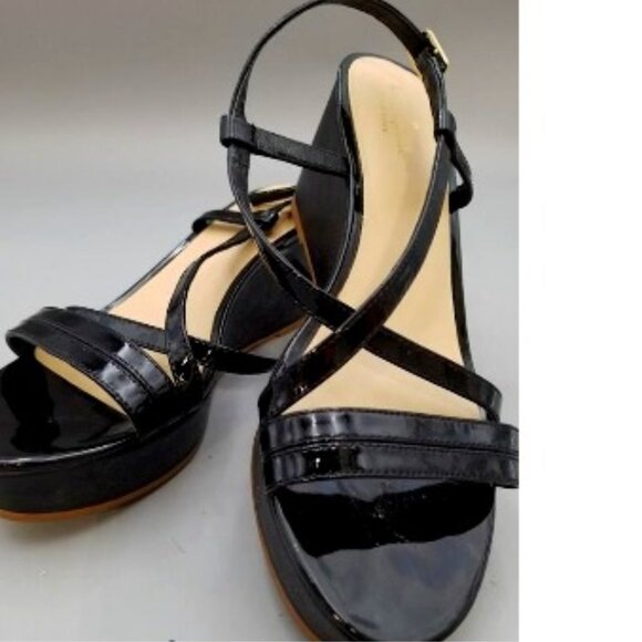 EUC KATE SPADE New York slingback in patent black (8) - Picture 1 of 9